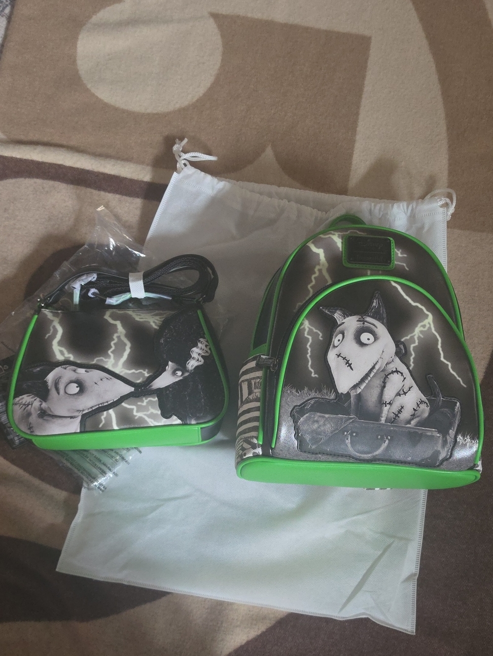 NWT Loungefly Frankenweeinie Backpack And Matching Crossbody Set. So NICE